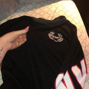 Black and red PINK Longsleeve top XS
